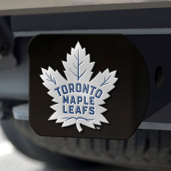 Toronto Maple Leafs Black Metal Hitch Cover - 3D Color Emblem