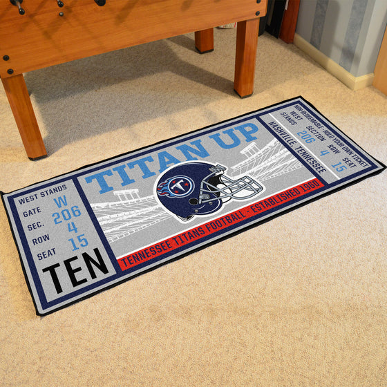 Tennessee Titans Ticket Runner Rug - 30in. x 72in.