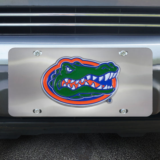 Florida Gators 3D Stainless Steel License Plate