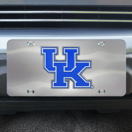 Kentucky Wildcats 3D Stainless Steel License Plate