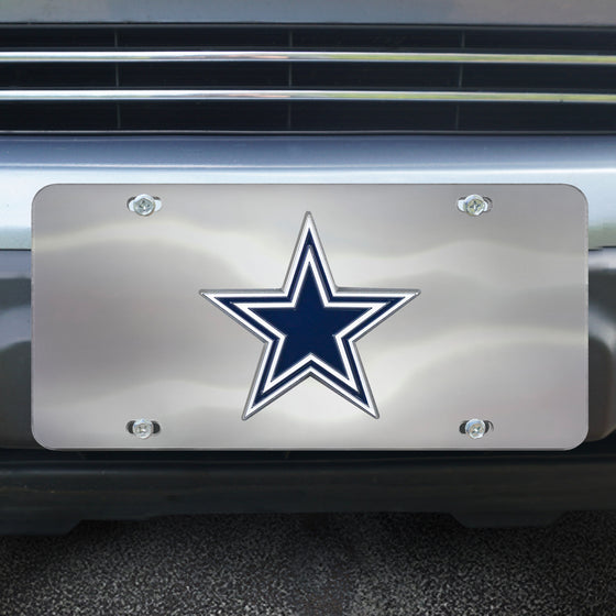 Dallas Cowboys 3D Stainless Steel License Plate