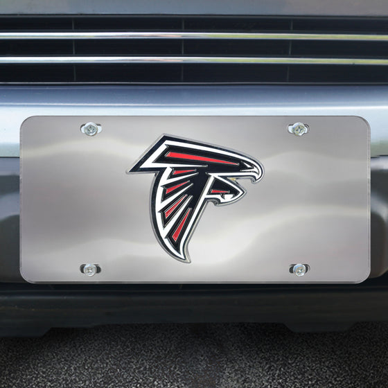 Atlanta Falcons 3D Stainless Steel License Plate