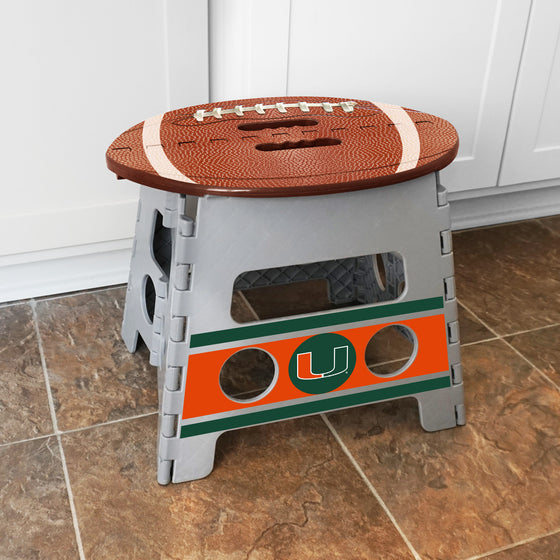 Miami Hurricanes Folding Step Stool - 13in. Rise