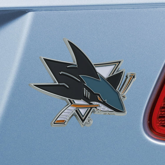San Jose Sharks 3D Color Metal Emblem