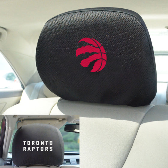 Toronto Raptors Embroidered Head Rest Cover Set - 2 Pieces