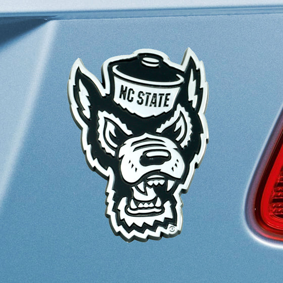 NC State Wolfpack 3D Chrome Metal Emblem