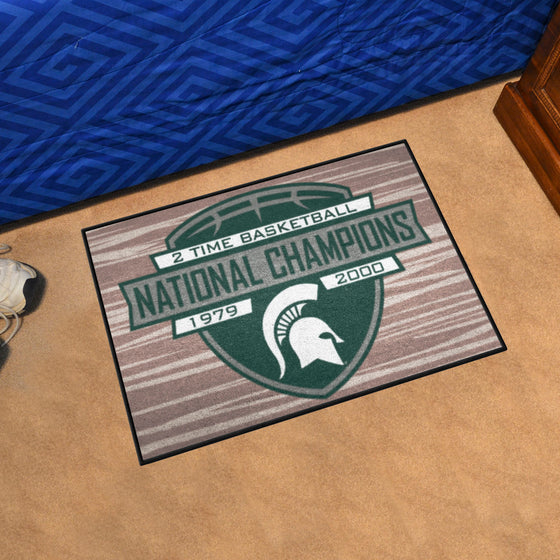 Michigan State Spartans Dynasty Starter Mat Accent Rug - 19in. x 30in.