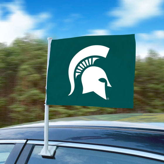 Michigan State Spartans Car Flag Large 1pc 11" x 14"