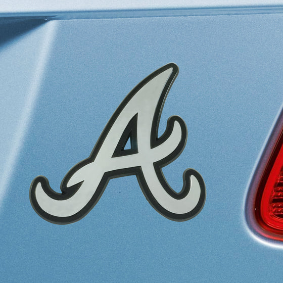 Atlanta Braves 3D Chrome Metal Emblem