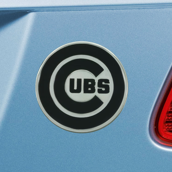Chicago Cubs 3D Chrome Metal Emblem