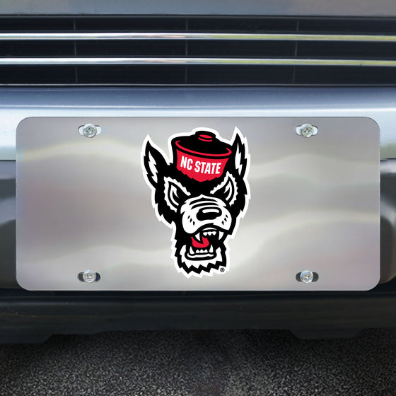NC State Wolfpack 3D Stainless Steel License Plate