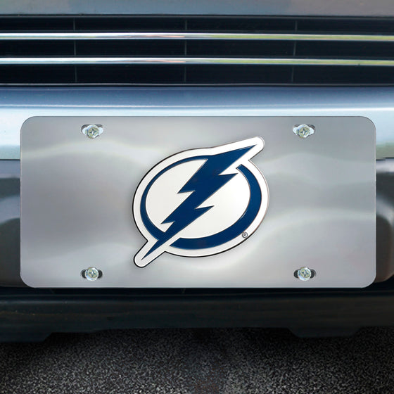 Tampa Bay Lightning 3D Stainless Steel License Plate
