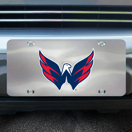 Washington Capitals 3D Stainless Steel License Plate