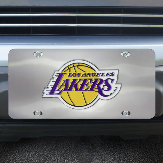 Los Angeles Lakers 3D Stainless Steel License Plate