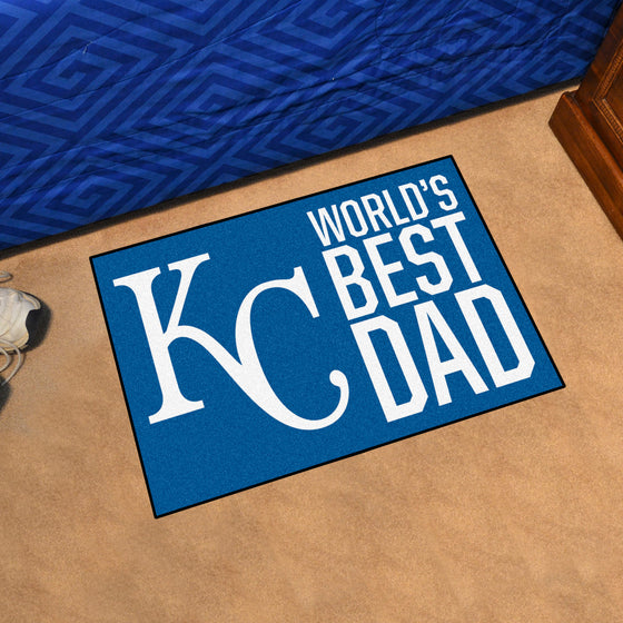 Kansas City Royals Starter Mat Accent Rug - 19in. x 30in. World's Best Dad Starter Mat