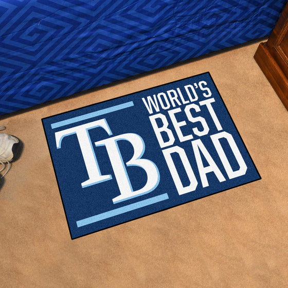 Tampa Bay Rays Starter Mat Accent Rug - 19in. x 30in. World's Best Dad Starter Mat