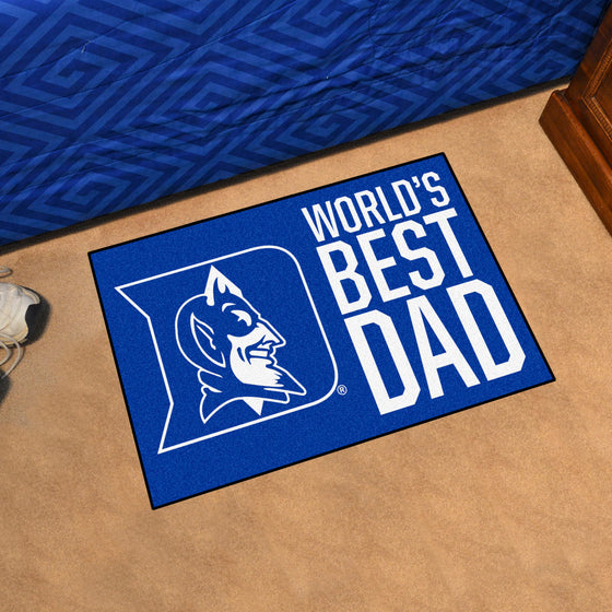 Duke Blue Devils Starter Mat Accent Rug - 19in. x 30in. World's Best Dad Starter Mat