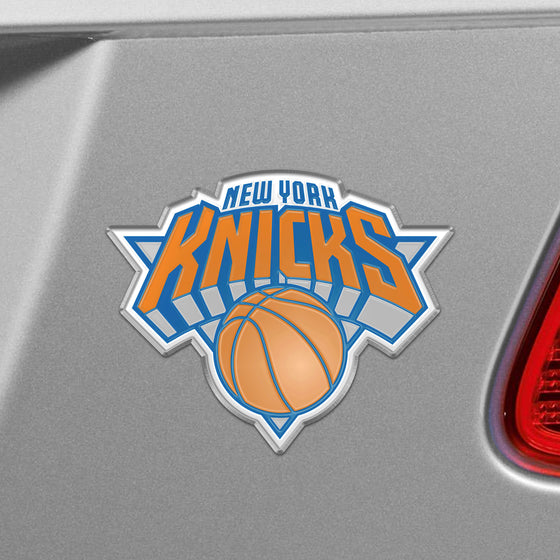 New York Knicks Heavy Duty Aluminum Embossed Color Emblem