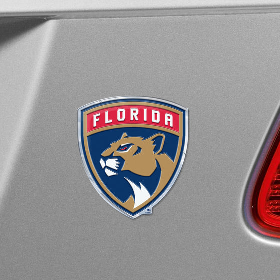 Florida Panthers Heavy Duty Aluminum Embossed Color Emblem