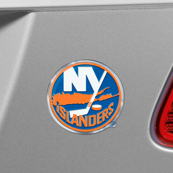 New York Islanders Heavy Duty Aluminum Embossed Color Emblem