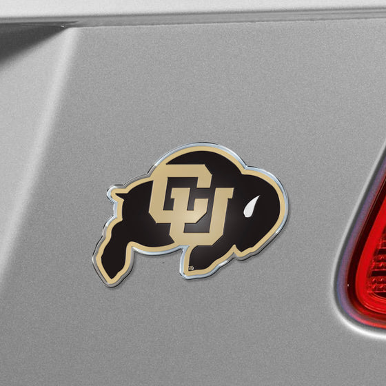 Colorado Buffaloes Heavy Duty Aluminum Embossed Color Emblem