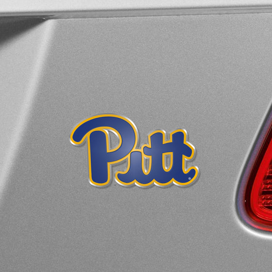 Pitt Panthers Heavy Duty Aluminum Embossed Color Emblem
