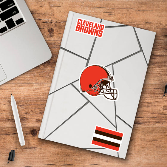 Cleveland Browns 3 Piece Decal Sticker Set