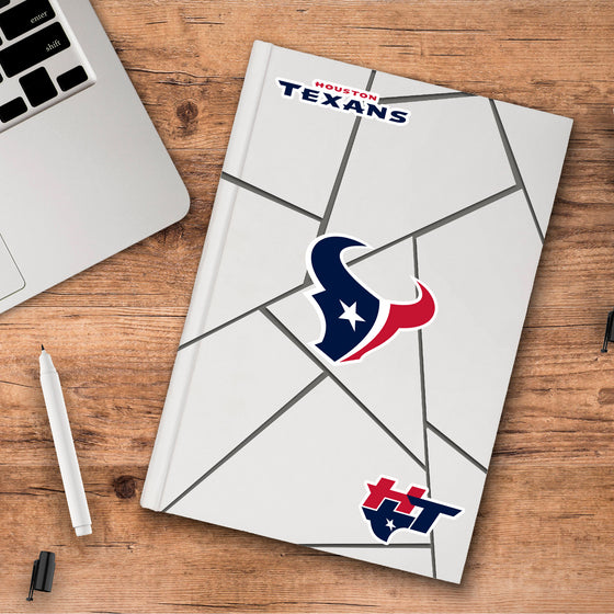 Houston Texans 3 Piece Decal Sticker Set