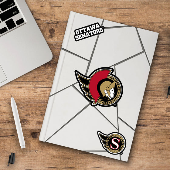 Ottawa Senators 3 Piece Decal Sticker Set