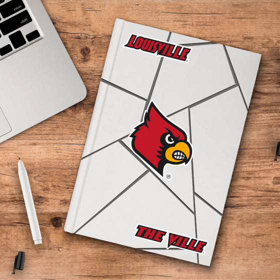 Louisville Cardinals 3 Piece Decal Sticker Set