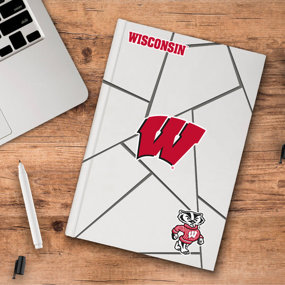 Wisconsin Badgers 3 Piece Decal Sticker Set