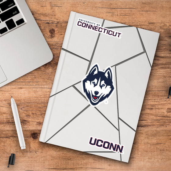 UConn Huskies 3 Piece Decal Sticker Set