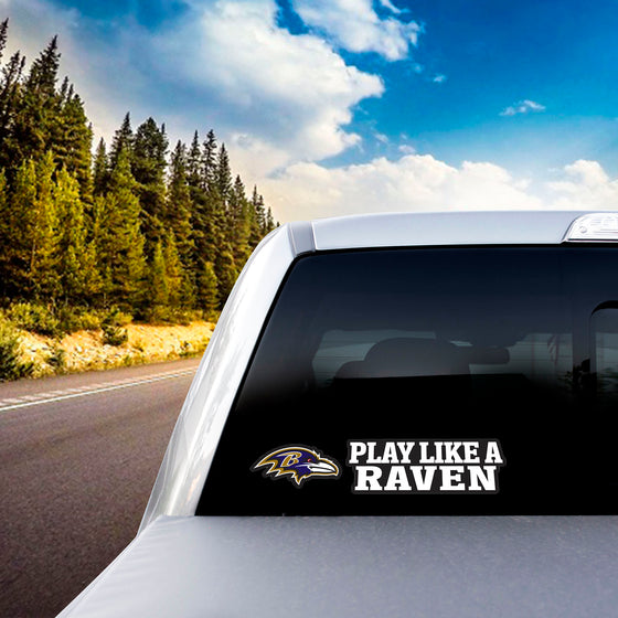 Baltimore Ravens 2 Piece Team Slogan Decal Sticker Set