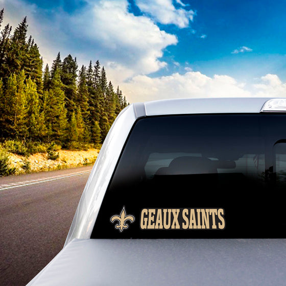 New Orleans Saints 2 Piece Team Slogan Decal Sticker Set