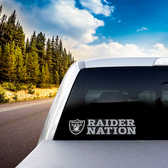 Las Vegas Raiders 2 Piece Team Slogan Decal Sticker Set