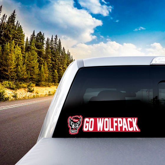 NC State Wolfpack 2 Piece Team Slogan Decal Sticker Set