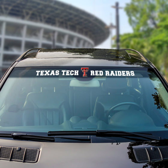 Texas Tech Red Raiders Sun Stripe Windshield Decal 3.25 in. x 34 in.