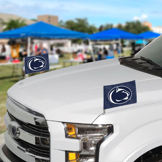 Penn State Nittany Lions Ambassador Car Flags - 2 Pack Mini Auto Flags, 4in X 6in