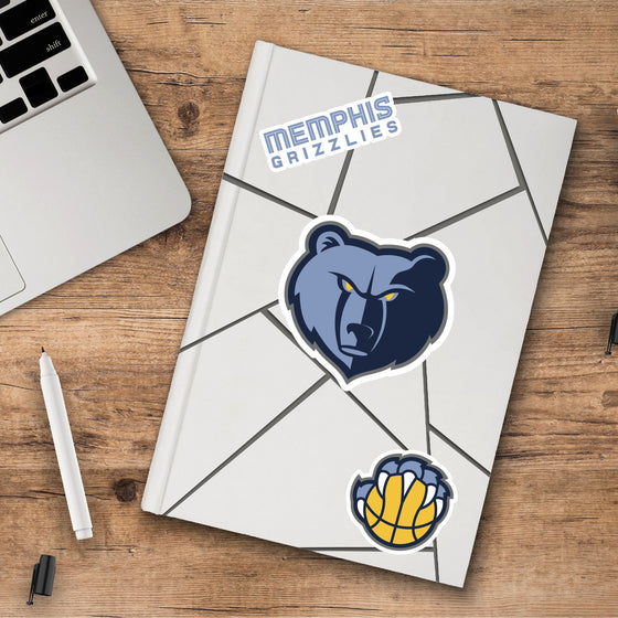 Memphis Grizzlies 3 Piece Decal Sticker Set