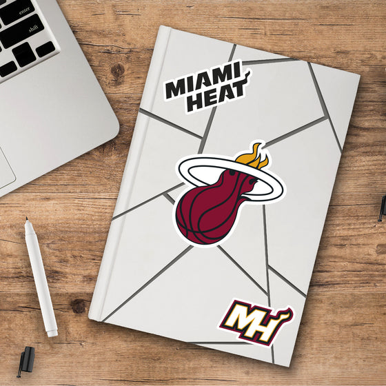 Miami Heat 3 Piece Decal Sticker Set