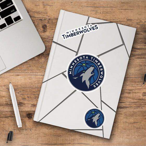 Minnesota Timberwolves 3 Piece Decal Sticker Set