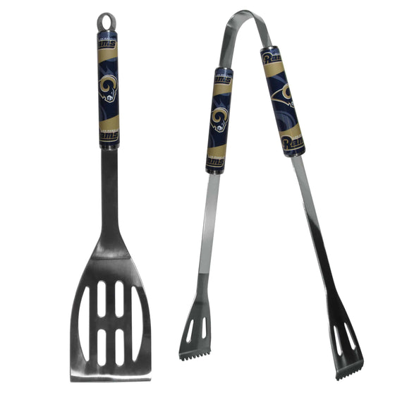 St. Louis Rams 2 pc Steel BBQ Tool Set (SSKG) - 757 Sports Collectibles