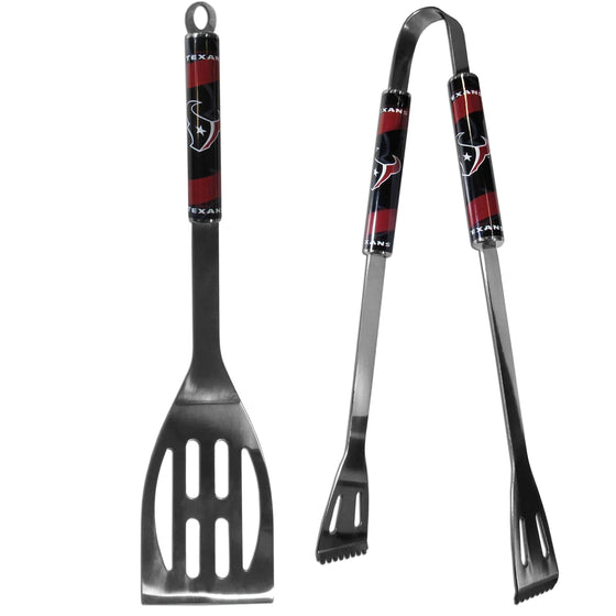 Houston Texans 2 pc Steel BBQ Tool Set (SSKG) - 757 Sports Collectibles
