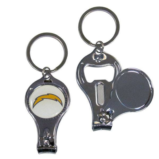Los Angeles Chargers Nail Care/Bottle Opener Key Chain (SSKG) - 757 Sports Collectibles