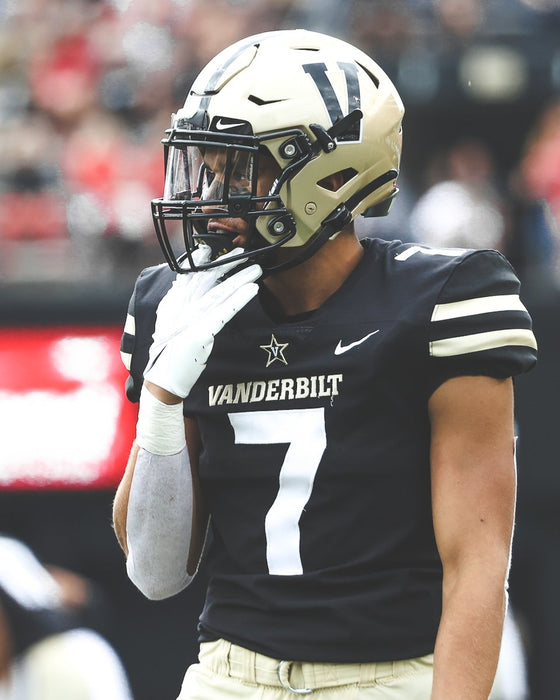Preorder - Vanderbilt Commodores V Riddell Speed Authentic Full Size Helmet - Ships in October - 757 Sports Collectibles