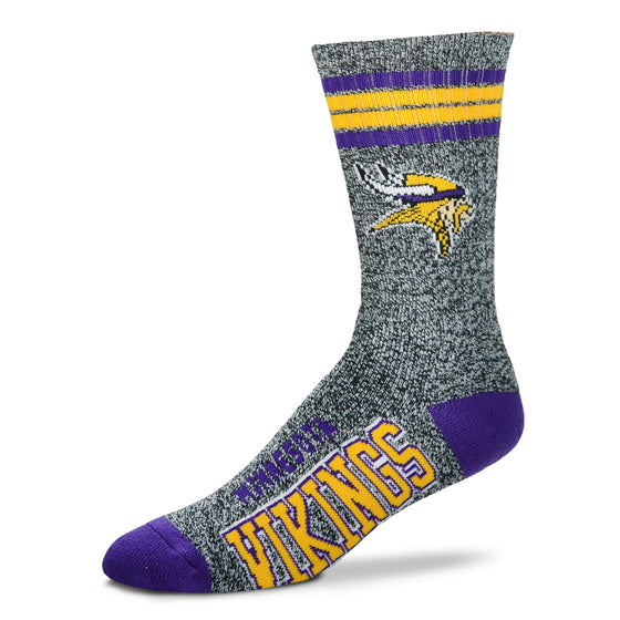 Minnesota Vikings- Marble Grey -Large Sock
