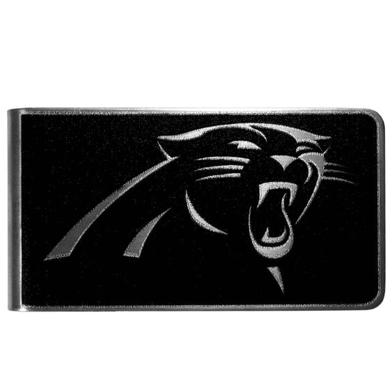 Carolina Panthers Black and Steel Money Clip (SSKG) - 757 Sports Collectibles