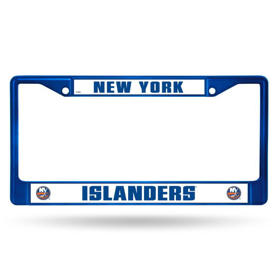 New York Islanders Blue Colored Chrome Frame
