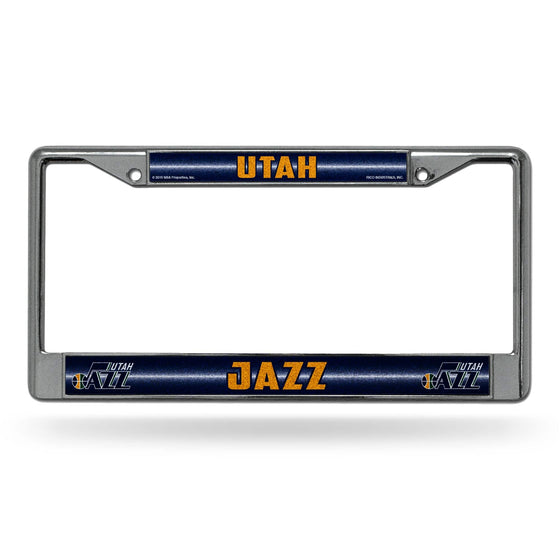 UTAH JAZZ BLING CHROME FRAME (Rico) - 757 Sports Collectibles