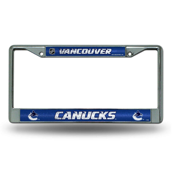 VANCOUVER CANUCKS BLING CHROME FRAME (Rico) - 757 Sports Collectibles